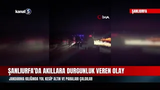 Stunning Robbery in Şanlıurfa! Thieves Disguised as Gendarmerie Stop Traffic and Steal Gold and Cash