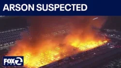 В Южной Калифорнии произошёл масштабный пожар на складе компании Kimberly Clark | KTVU