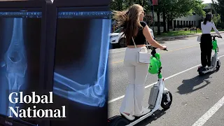 Global National: Aug. 13, 2026 | E-scooter injuries on the rise, children most at risk: Report