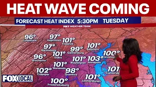 DC weather forecast: Another heatwave before storms late week