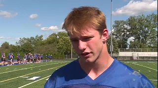 East Noble sophomore linebacker, running back Austin Phillips practice interview 8/24/2026