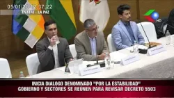 INICIA DIALOGO DENOMINADO "POR LA ESTABILIDAD" GOBIERNO Y SECTORES SE REUNEN PARA REVISAR DECRETO 