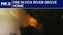Firefighters race to put out flames at home