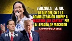What forced the Trump Administration to "show its hand" was Machado's arrival in Venezuela