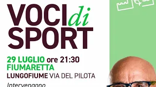 Ciccio Graziani in Fiumaretta for Voci di sport 07/26/26