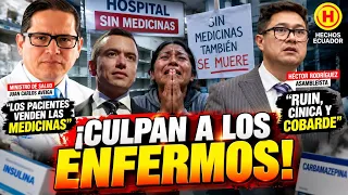 ¡PERCHAS VACÍAS! Ministro culpa a pacientes y asambleísta EXPLOTA: «¡COBARDE!»