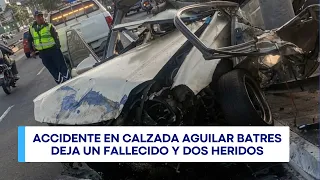 Accident on Aguilar Batres leaves one dead and two injured