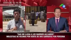 "GAS NO LLEGA A LOS BARRIOS ALEJADOS" MOLESTIAS DE VECINOS POR VENTA DE DOS GARRAFAS POR PERSONA