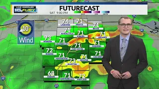 Showers and thunderstorms continue overnight