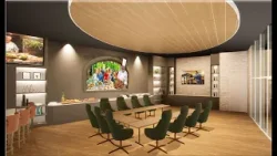 В центре внимания – художница Кэтрин Ларсон