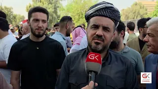 بەڵێندەرانی عیراق لە بەغداد ناڕەزایی دەردەبڕن