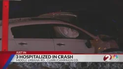 3 hospitalized in crash at Clark/Champaign county line