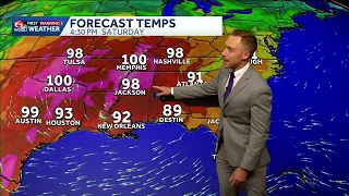 Dry and hot forecast across the Gulf Coast. Plus, a long-range look at the tropics.