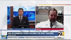 HHS recommends fewer vaccines for most children