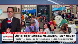Sánchez anuncia medidas para conter alta dos aluguéis | TEMPO REAL