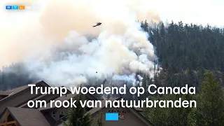 Bosbranden in Canada zorgen voor rook boven delen van de VS | RTL Nieuws