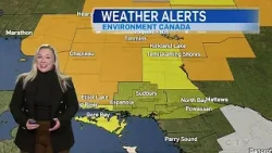 Сильный зимний шторм на северо-востоке Онтарио