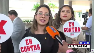 Bancada de Libre protesta contra las reformas energéticas en los bajos del CN