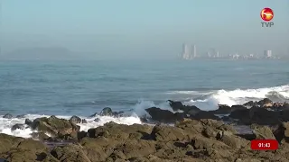 Waves of up to 2 to 3 meters in Mazatlán