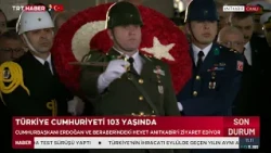Cumhurbaşkanı Erdoğan Anıtkabir'i ziyaret etti