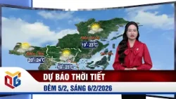 Dự báo thời tiết đêm 5/2, ngày 6/2/2026