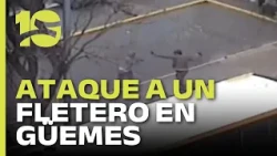 Dos naranjitas atacaron a un fletero en barrio Güemes y se defendió a cintazos