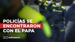Uniformados de la Policía Nacional se encontraron con el papa en Roma: video