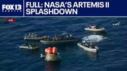 FULL: Artemis II splashdown after moon mission