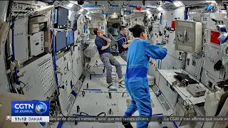 Shenzhou-23 taikonauts conduct experiments after one month in orbit