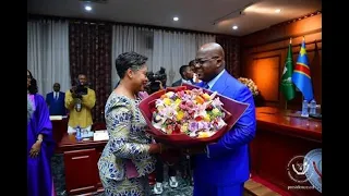 PRÉSIDENT FÉLIX SURPREND LA PREMIÈRE MINISTRE APRÈS L’OBTENTION DE SON DOCTORAT