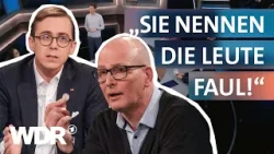 Bürgergeldempfänger konfrontiert Philipp Amthor (CDU) | hart aber fair to go | WDR