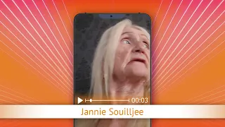 TV Oranje app video message - Jannie Souilljee