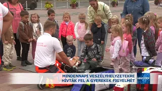 Mindennapi veszélyhelyzetekre hívták fel a gyerekek figyelmét