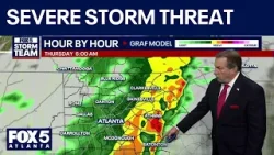 Сильные штормы обрушатся на Северную Джорджию | FOX 5 News
