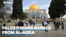 Thousands of Palestinians barred from reaching Al Aqsa Mosque