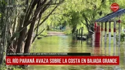 Paraná River flooding: water advances in Bajada Grande