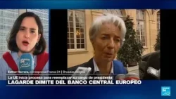 Christine Lagarde, presidenta del Banco Central Europeo, dimite antes de lo previsto