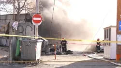 ძლიერი ხანძარი ისანში ძლიერი ხანძარი ისანში