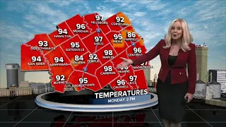 Afternoon storms expected with cold front on the way