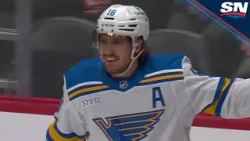 Robert Thomas Fills Net To Tally First Career Hat Trick