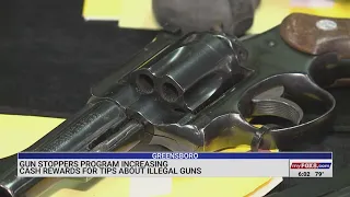 Gun Stoppers reward increased for tips about illegal guns in Greensboro, Guilford County