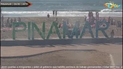 Hinchas de Berazategui en Pinamar