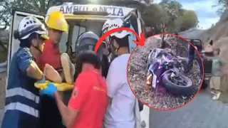Two young people injured after losing control of motorcycle in Estelí
