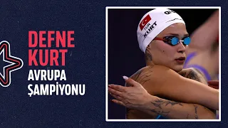 🇹🇷 Defne Kurt altın madalyalara devam ediyor! 🥇 | Avrupa Para Yüzme Şampiyonası