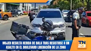 Mujer resulta herida de bala tras resistirse a un asalto en el Boulevard Liberación de la zona