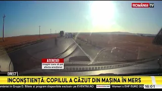 Un copil a căzut dintr o maşină aflată în mers pe o şosea din Tulcea