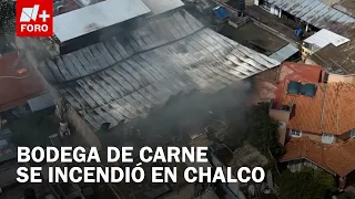 What is known about today's fire in Chalco, State of Mexico