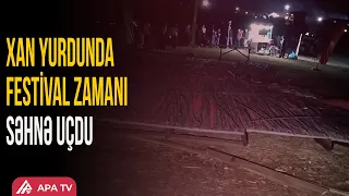Milli Yaylaq Festivalında səhnə uçdu: Xəsarət alanlar var | APA TV