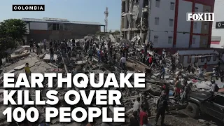 WATCH: 7.4-magnitude earthquake hits Colombia, kills over 100 people; U.S. ready to help