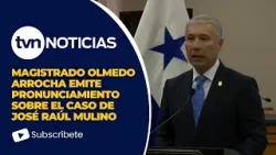 Pronunciamiento del magistrado ponente Olmedo Arrocha sobre el caso Mulino